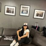 Hwasa Instagram - Thank you USA 💚🤟🏼 Let's get started! Go MAMAMOO, Go MARIA !!