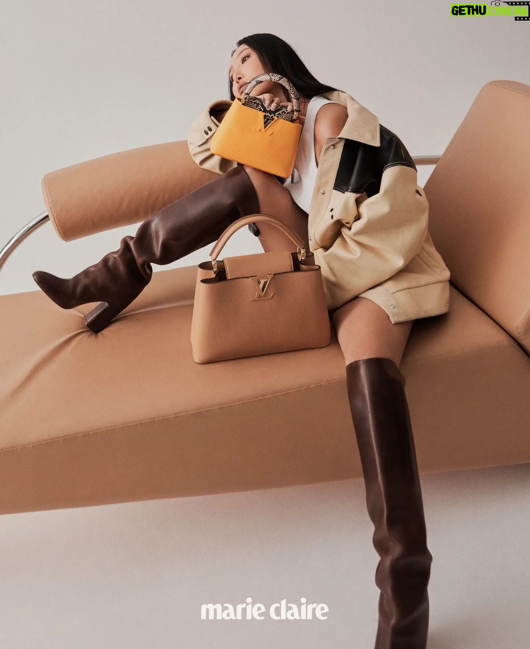 Hwasa Instagram - @louisvuitton @marieclairekorea #광고