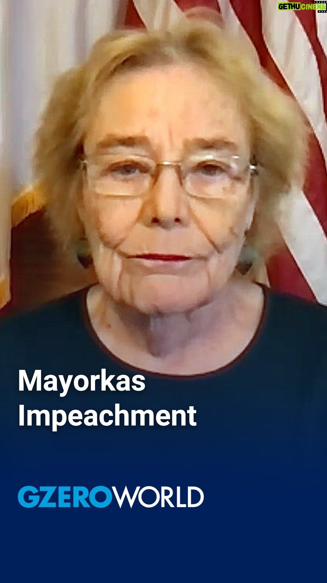 Ian Bremmer Instagram - The House is voting on whether to impeach Homeland Security Secretary Alejandro Mayorkas. It would be the first impeachment of a cabinet secretary in modern history. @ianbremmer sat down with House Immigration subcommittee member Zoe Lofgren just before the vote. Her take? “It’s a complete waste of time.” And she should know — she was on both the Nixon and Trump impeachments. Follow @gzeromedia for more of @ianbremmer’s interviews with experts and world leaders. #ianbremmer #news #breakingnews #Mayorkas #impeachment #MayorkasImpeachment #ZoeLofgren #uspolitics