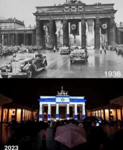 Ian Bremmer Instagram - the difference 100 years can make Brandenburg Gate, Berlin, Germany