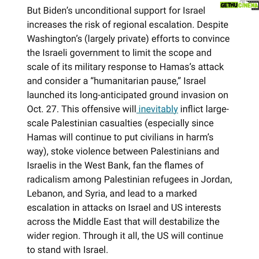 Ian Bremmer Instagram - "Unless he emerges as a peace broker (unlikely), an escalating and politically divisive war in the Middle East can only hurt Biden." In his latest column, @ianbremmer explains how the Gaza war could threaten Biden's 2024 prospects. Read the full story at the link in @gzeromedia's bio. #Israel #Gaza #Hamas #News #NewsHeadlines #IsraelHamasWar #IanBremmer #Biden #2024