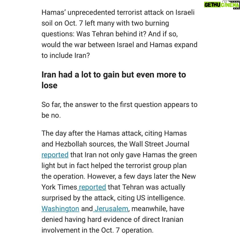 Ian Bremmer Instagram - Iran has much to gain from allowing events in Israel and Gaza to play out while keeping its own involvement relatively limited given the risks of disrupting its broader foreign policy strategy, writes @ianbremmer At the link in @gzeromedia's bio, read @ianbremmer's latest column explaining what we know (and don't know) about Iran's role in the war. #Israel #Gaza #Hamas #News #BreakingNews #NewsHeadlines #IsraelHamasWar #Hezbollah #Iran #IanBremmer
