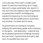 Ian Bremmer Instagram - The 21st century will throw up few challenges as daunting or opportunities as promising as those presented by AI. Will our future be defined by the former or the latter? That depends on what policymakers do next. Read @ianbremmer’s column at the link in @gzeromedia’s bio. #AI #TechnologyNews #tech #bigtech #AIRegulation