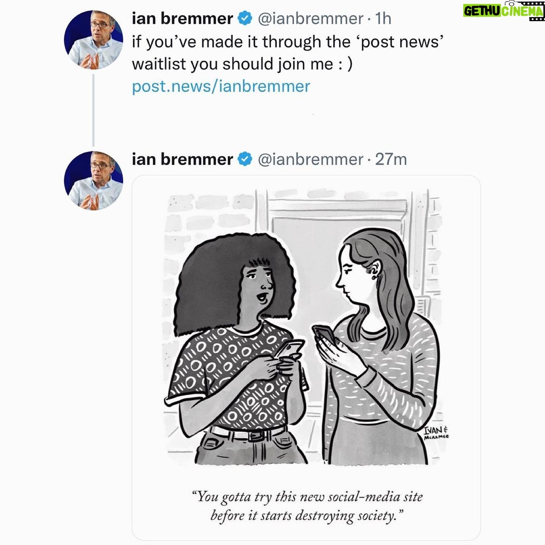 Ian Bremmer Instagram - post.news/ianbremmer