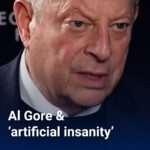 Ian Bremmer Instagram - Misinformation, technology, & algorithms are eroding our democracy, @algore says. Here’s why: “These algorithms that suck people down proverbial rabbit holes, they’re more like the pitcher plants with slippery sides and at the bottom of the rabbit hole, that’s where the echo chamber is. And people who dwell long enough in the echo chamber become vulnerable to a new kind of AI. Not artificial intelligence, but artificial insanity,” he tells @ianbremmer when the two caught up at #WEF24 in Davos. Follow @gzeromedia for more from our weekly global affairs TV show, #GZEROWorld. #AI #tech #TechnologyNews #AlGore #ianbremmer #2024 #USelection Davos, Switzerland