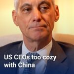 Ian Bremmer Instagram – US CEOs are too cozy with China, US Ambassador to Japan @rahmemanuel says.

In an exclusive #GZEROWorld interview, he tells @ianbremmer the CEOs are “way too influential in American foreign policy in this region, way too influential.”

#news #ianbremmer #RahmEmanuel #China #politics