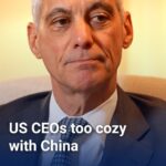 Ian Bremmer Instagram - US CEOs are too cozy with China, US Ambassador to Japan @rahmemanuel says. In an exclusive #GZEROWorld interview, he tells @ianbremmer the CEOs are “way too influential in American foreign policy in this region, way too influential.” #news #ianbremmer #RahmEmanuel #China #politics