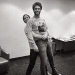 Ian Harding Instagram - Buying "the best ship" shirt will not only benefit the Lupus Foundation of America but will also make you incredibly strong! Just look here ⬆️ I can lift Keegan Allen and he weighs 3000 pounds! @keeoone #thebestship #sorrykeegan #youhaveabs #idont