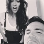 Ian Harding Instagram - Clearly happy to be working with this one again. @shaym