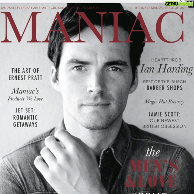 Ian Harding Instagram - Grateful to be on the cover of this months Maniac magazine. And many thanks to Mia Bencivenga for the wonderful conversation that became the interview.