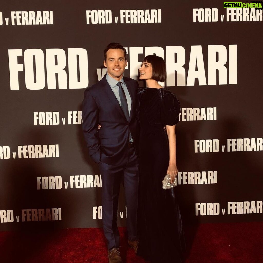 Ian Harding Instagram - We went to a movie last night. That I’m in. Occasionally. FORD VS FERRARI OPENS NOVEMBER 15th! #fordvsferrari