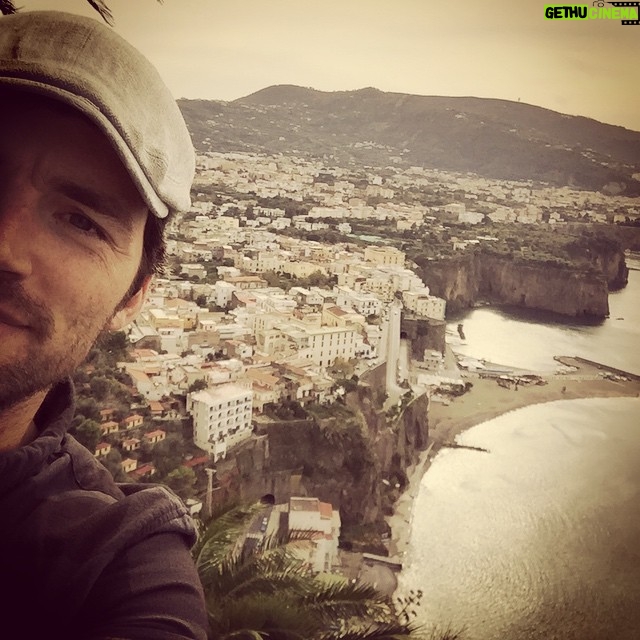 Ian Harding Instagram - Sorrento. Simply stunning. Thanks "Donne Sofia" for the pants popping dinner. #Italy #halfselfie