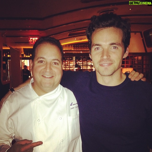 Ian Harding Instagram - The man. The legend. Had an amazing time at Lure in soho. Truly stupid good food. @lurefishbar @chefcapon