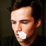 Ian Harding Instagram - This is the nastier version of what my talented friend @keeoone posted today. I think the recycled air from the plane gave me this injury. Or a fist fight. That I lost.