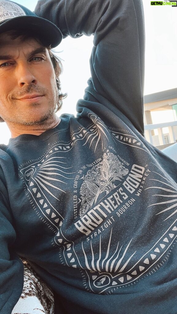 Ian Somerhalder Instagram - NEW MERCH, CLICK THE LINK IN MY BIO TO CHECK IT OUT. We are STOKED about this!! @brothersbondbourbon