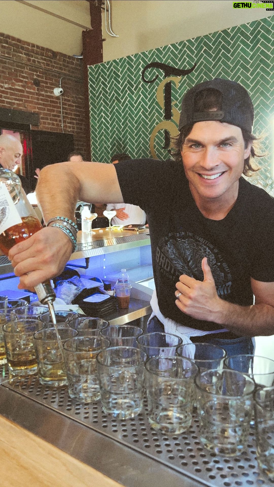 Ian Somerhalder Instagram - Working hard in Nor Cal! Thank you for having us! #BrothersBondBourbon #TimeToBond