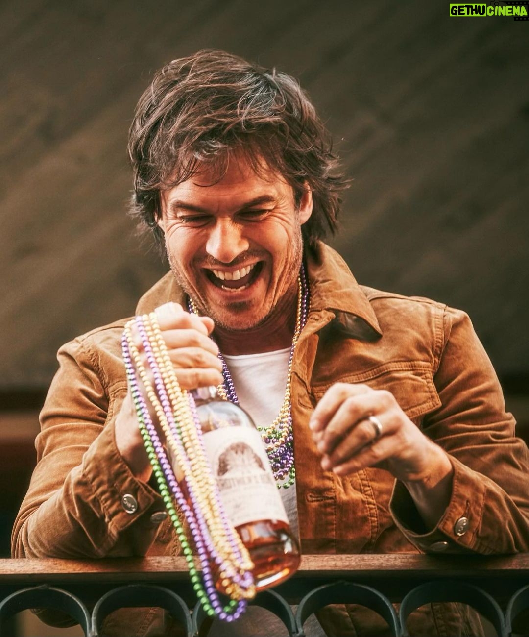 Ian Somerhalder - 1.2 Million Likes - Happy #MardisGras LOUISIANA! Ahhhh! I miss home! I hope you’ve BONDED with some @brothersbondbourbon !!! Smiles all around! I Love you Louisiana. I miss you Louisiana. I kiss you Louisiana! My 1st Mardi Gras was Feb 1979- I was 3 months old! #timetobond #brothersbondbourbon