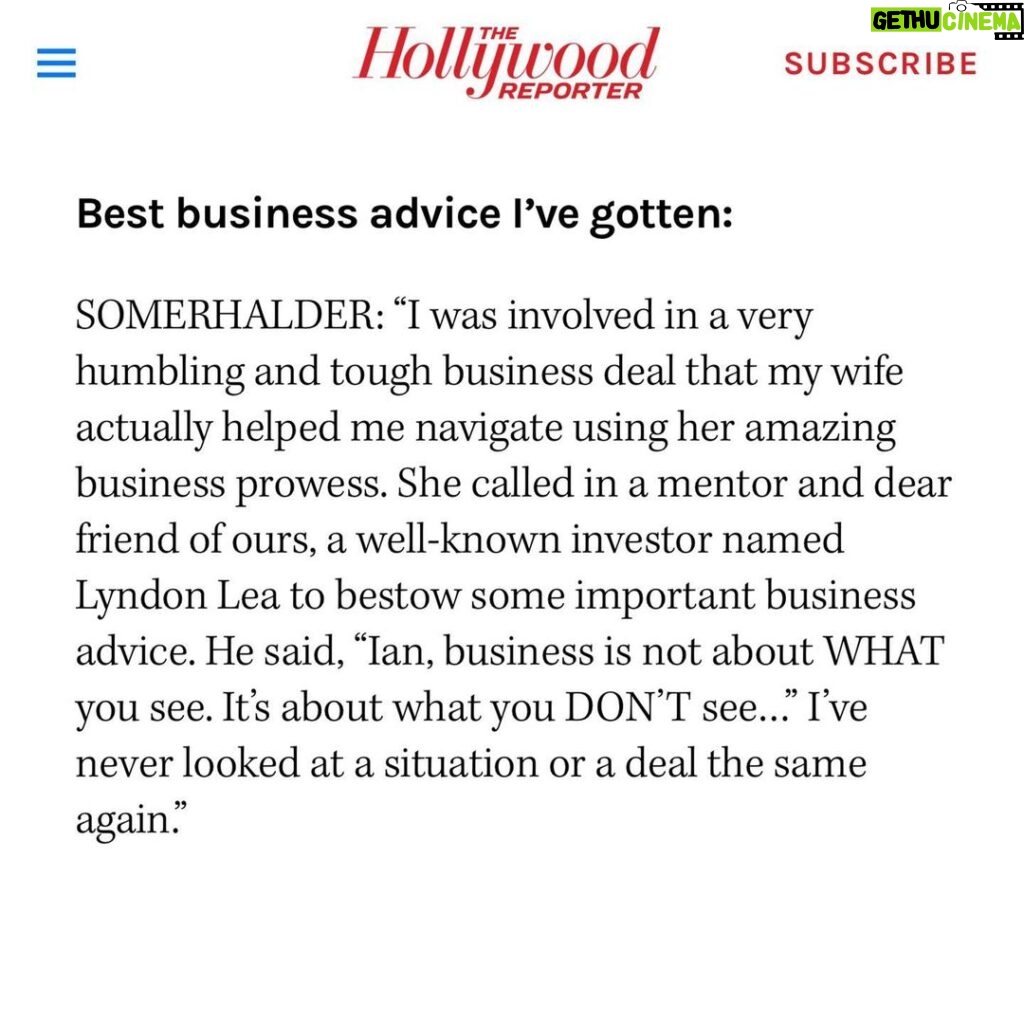 Ian Somerhalder Instagram - Wow. What. An. Honor. Thank you @Hollywood reporter for featuring @paulwesley and myself in the top 40 celebrity entrepreneurs for @brothersbondbourbon . Thank you @degenpener for putting this together. We have worked tirelessly to get here, and to be featured alongside some huge names and businesses makes it all worth it. Personally I’ve done 60 flights in the last 6 months, 18 months on the road…. and couldn’t be more grateful for it all. Thank you for helping us get here. Thank you for the support. We love you! #timetobond #brothersbondbourbon Photo by: @deanbradshaw