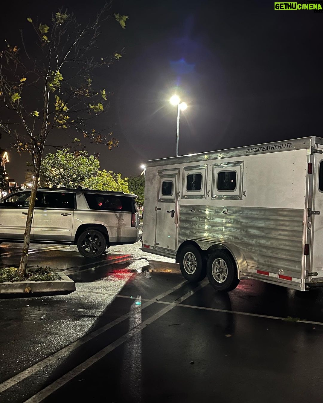 Ian Somerhalder Instagram - In the city, through wind storms and cutting our way through downed trees, our equine kids and this trailer get around. Thank you @featherlitetrailers for building this thing with us. We LOVE it! Oh and yes, I sometimes have to park like an A**hole! #farmlife