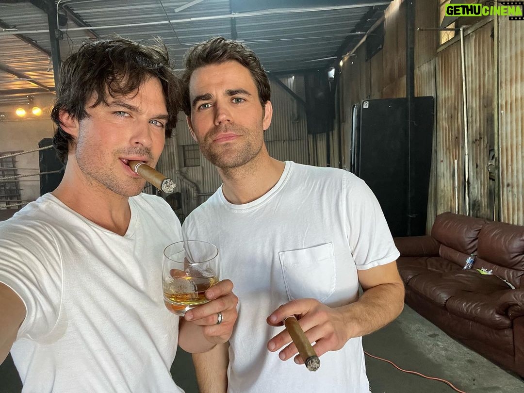 Ian Somerhalder - 2.2 Million Likes - HONORED to be on our SECOND cover of @cigarandspirits for @brothersbondbourbon with @paulwesley. This means the world to us especially on #NationalBourbonDay !! Please go follow our friends at @cigarandspirits and check out the digital issue through the link in my bio!!
Cover shot by @johnrussophoto