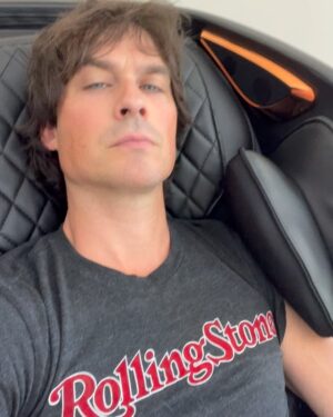 Ian Somerhalder Instagram - Wow #kahunachair @kahunachair you have changed my game! ALL I’ve ever wanted in my ADULT life is a massage chair. Running a company and a family puts me not having time for a massage. This is an early Father’s Day present! Woooohooooo! My wife made it happen. Wow. These @kahunachair chairs are truly amazing. Engineering. Is. Next. Level.
