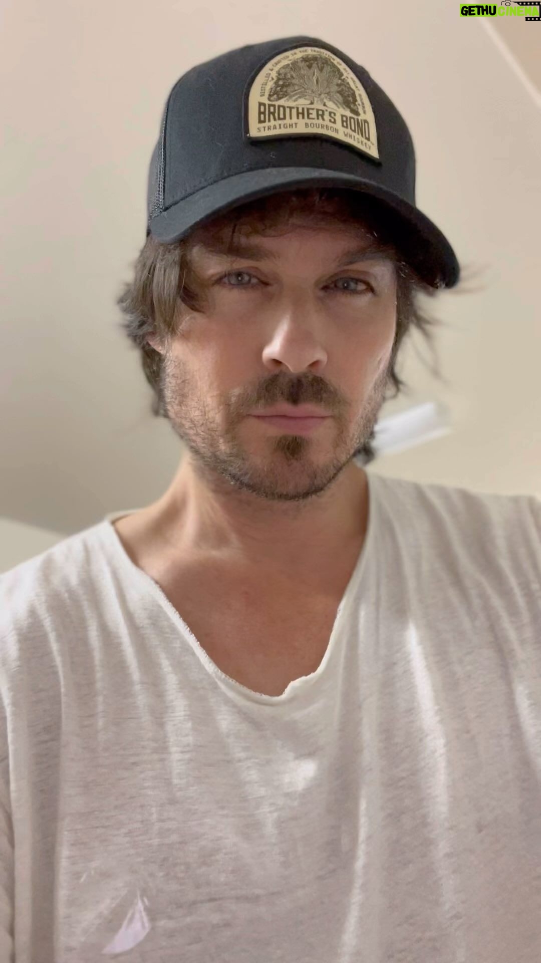 Ian Somerhalder Instagram - My wine cellar became this… A @brothersbondbourbon cellar. Very PROUD. Try this today if you’re over 21 yrs old in the USA! Share. Enjoy. Cheers 🙏🥃🌽🌾