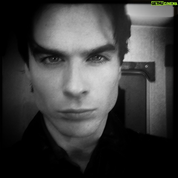 Ian Somerhalder Instagram - Freezing Saturday morning in 2011. Shooting on Vamp set. Self portrait probably with an iPhone 3. From my Saturday archives…