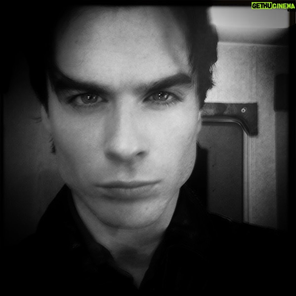 Ian Somerhalder - 1.4 Million Likes - Freezing Saturday morning in 2011. Shooting on Vamp set. Self portrait probably with an iPhone 3. From my Saturday archives…