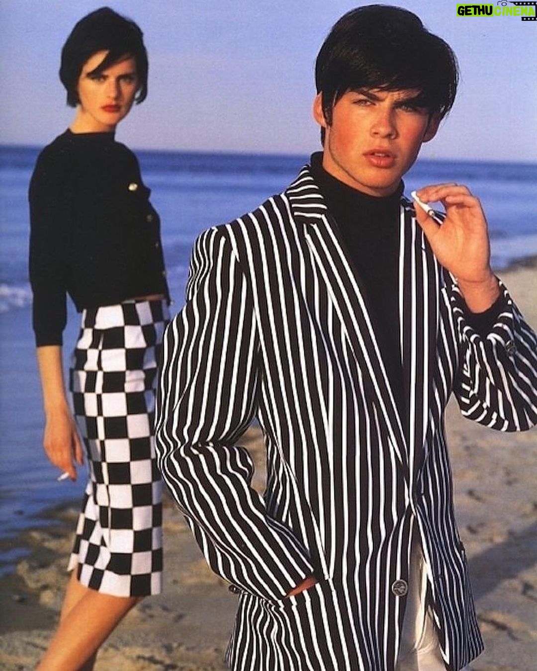 Ian Somerhalder - 1.5 Million Likes - A late April Saturday in 1995… I was 16. Yup, that time I was one of the faces of @versace with the awesome late Stella Tennant. The not-so-humble beginning of my career… wow.
@versace was so good to me and helped me forge and amazing career. Gianni, Donatella and Paul Beck treated me like family, they taught me so much about work ethic, style and business. @versace thank you for the incredible opportunities you afforded me.
Photos by @bruce_weber who also taught me so much about art, photography and history.
And.
Yes. The Liza Minnelli haircut was on purpose.
