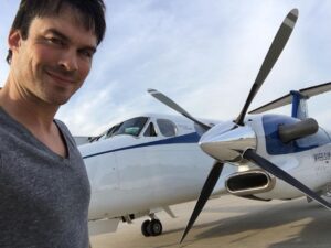 Ian Somerhalder Instagram - Happy #nationalaviationday to my friends at @wheelsup that keep us moving safely around. Since I was a little boy flying on my uncle’s King Air I’ve had such a profound and deep love affair/respect for Aviation. To the aviation enthusiasts, the hard-working engineers, designers and aviation industry professionals: I thank you. Thank you for your tireless efforts, passion and expertise. Thank you @wheelsup for giving us such safety, reliability and peace of mind. Thank you for giving us such access to the incredible @textronaviation family of aircraft especially my beloved @beechcraft King Air 350i. As a dad and a business owner, getting home safely from a long day at work of multiple destinations, is everything.
Today we celebrate Aviation and its importance in our lives. My dad was an 82nd Airborne US Army Ranger, so maybe I got my love for being in the air from him. Who knows… Whatever/whoever inspired your love aviation keep it going and we celebrate #happyaviationday today! The aviation community is so special and supportive. It’s unlike any community I’ve ever seen. 🛩 ✈️
