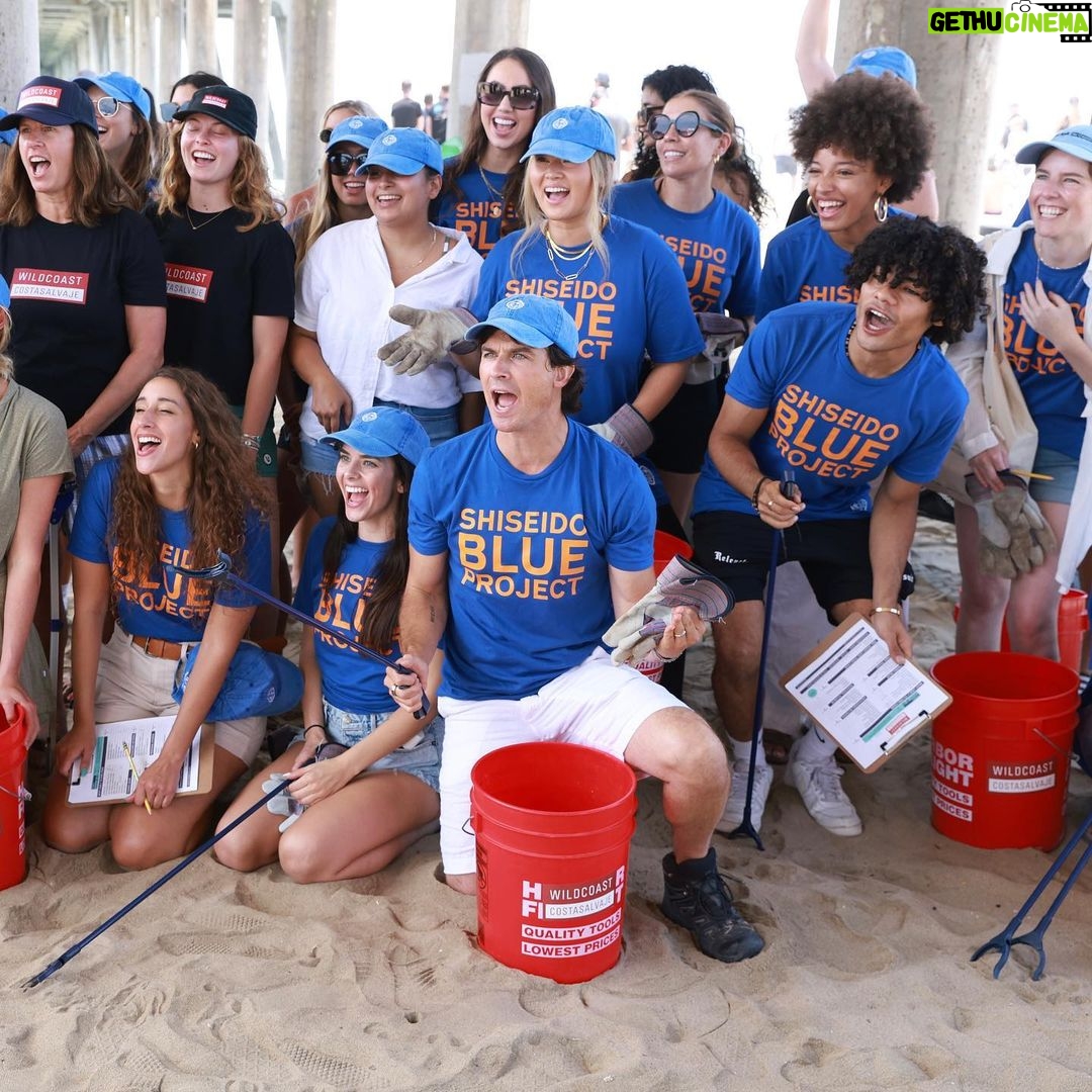 Ian Somerhalder - 1 Million Likes - Wow. What a day. I'm excited to be here today in Huntington Beach at the VANS US Open of Surfing competition with #ShiseidoBlue Project for their second-annual beach clean-up, led by @wildcoastcostaconsalvaje - a non-profit environmental organization that conserves coastal and marine ecosystems and wildlife 🌊. This was not just about driving awareness this was about action. And I am so grateful to be a part of this.
Shiseido Blue Project is a global initiative that launched in 2019 in collaboration with @wslpure , World Surf League's environmental arm, committed to inspiring, educating and empowering ocean protection @shiseido #WeAreOneOcean