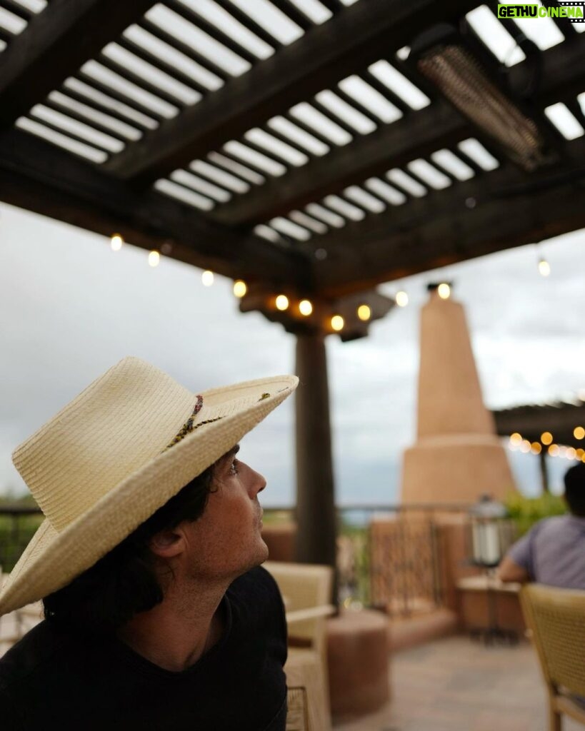Ian Somerhalder Instagram - @bishopslodgeauberge thank YOU for the great memories. The level exquisite detail in every element from architecture, food, spa and how you treat each person is unparalleled. Nestled in that disarming beauty of Santa Fe New Mexico, I got to rediscover my love of that history, culture and natural beauty. I got to have a quick mediation with my little one in the chapel built in 1850. My man Shane showed me the perfect spot to find rainbow trout on a tiny creek running from an alpine lake at over 9,000ft elevation. New Mexico you have a piece of my soul, in a past life I lived on that ancient land I’m sure of it. @bishopslodgeauberge thank you for reminding me to reconnect with nature… Thank you @nikkireed for capturing such incredible images. @aubergeresorts Bishop's Lodge, Auberge Resorts Collection