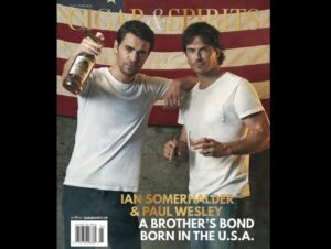 Ian Somerhalder Instagram - HONORED to be on our SECOND cover of @cigarandspirits for @brothersbondbourbon with @paulwesley. This means the world to us especially on #NationalBourbonDay !! Please go follow our friends at @cigarandspirits and check out the digital issue through the link in my bio!! 
Cover shot by @johnrussophoto