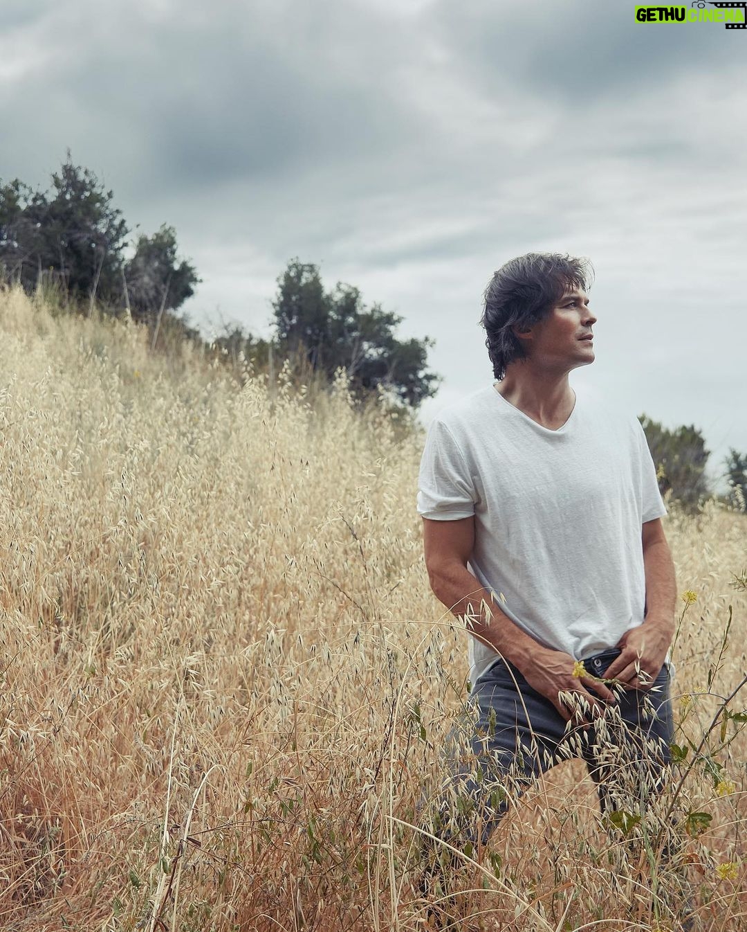 Ian Somerhalder Instagram - “For me, working hard toward a goal and doing something that I love is a privilege.” - @iansomerhalder The 43-year-old spoke with us from his farm outside of Los Angeles, where he has set up shop to live the “simple life” with his wife, @nikkireed , their four-year-old daughter, Bodhi, and 15 animals. Tap the #linkinbio to read how “farm life” has helped change his outlook on everything. Photographer: @johnrussophoto Written by: @liz.ritter