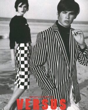Ian Somerhalder Instagram - A late April Saturday in 1995… I was 16. Yup, that time I was one of the faces of @versace with the awesome late Stella Tennant. The not-so-humble beginning of my career… wow.
@versace was so good to me and helped me forge and amazing career. Gianni, Donatella and Paul Beck treated me like family, they taught me so much about work ethic, style and business. @versace thank you for the incredible opportunities you afforded me.
Photos by @bruce_weber who also taught me so much about art, photography and history.
And.
Yes. The Liza Minnelli haircut was on purpose.