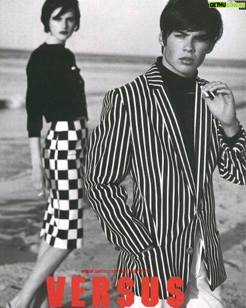 Ian Somerhalder Instagram - A late April Saturday in 1995… I was 16. Yup, that time I was one of the faces of @versace with the awesome late Stella Tennant. The not-so-humble beginning of my career… wow. @versace was so good to me and helped me forge and amazing career. Gianni, Donatella and Paul Beck treated me like family, they taught me so much about work ethic, style and business. @versace thank you for the incredible opportunities you afforded me. Photos by @bruce_weber who also taught me so much about art, photography and history. And. Yes. The Liza Minnelli haircut was on purpose.