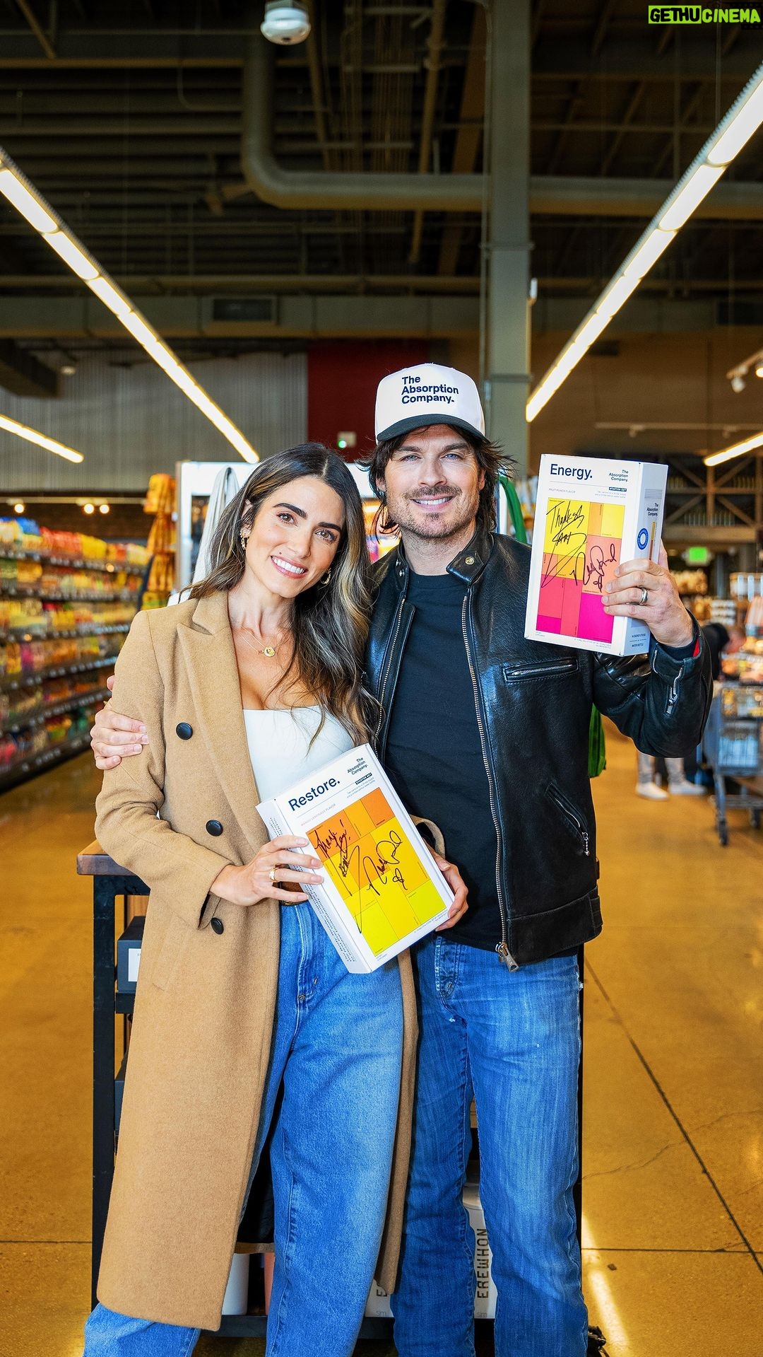 Ian Somerhalder Instagram - Thank you to everyone that came to @erewhon to support our @absorb.more signing! We had the best time meeting you all and hearing your stories. It makes our hearts leap for joy, knowing these products are actually changing peoples lives in a positive way! THANK YOU THANK YOU THANK YOU! Shop all @absorb.more products on absorb more.com