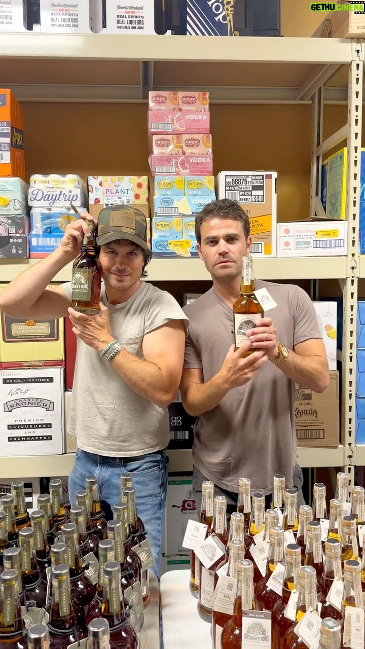 Ian Somerhalder Instagram - Great bourbon & great friends. 🥃 Always a good time at @abcfinewinespirits with @brothersbondbourbon. ABC Fine Wine & Spirits