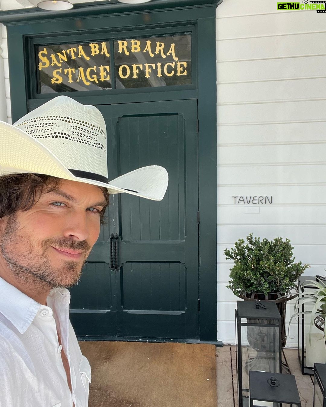 Ian Somerhalder Instagram - Beautiful days at @matteistavernauberge @aubergeresorts nestled in the lovely California wine country. Brought to life through the lens of @nikkireed Thank you for building this place. Places like this are treasures. National treasures. Amazing lyrical landscapes, running around with this crew in search of (and finding) inspiring biodynamic wines. Faces caked in sunblock as my tired pale being rejuvenated in the warm sun shine. I needed this. We all do sometimes. At Mattei’s Tavern you feel history but with subtle modern elegance. I got some quiet time strategizing and reformatting to focus on what is most important. Family, health/wellness, the new film and bourbon all strung together in one long and every-playing melody. Thank you @aubergeresorts for making this a place of peace, wonder and effortless class as it has been since Felix Mattei built and opened the doors with his wife in 1886 here in the vibrant Santa Ynez Valley. Hopefully I will get to sip some of my @brothersbondbourbon one day soon in this lovely famous watering hole. Thank you so very much 💚 The Inn at Mattei's Tavern, Auberge Resorts Collection