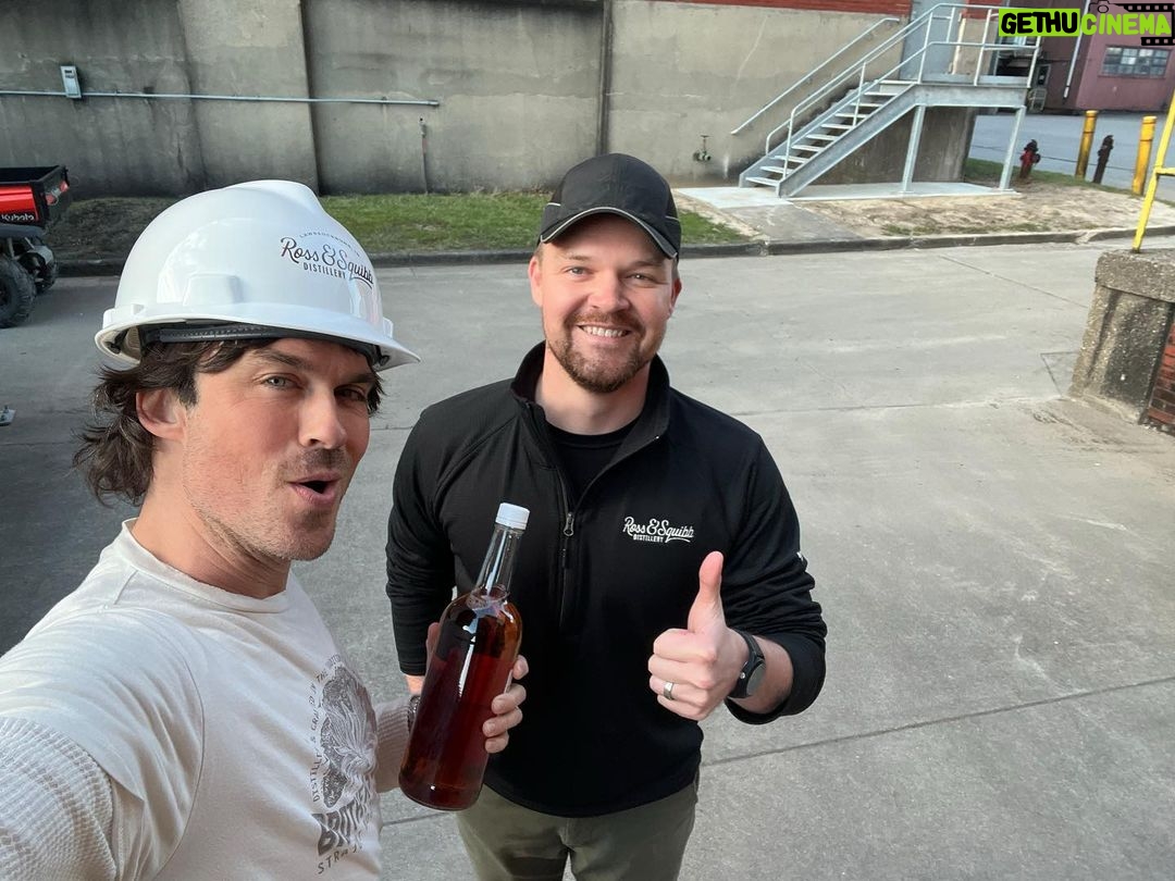 Ian Somerhalder Instagram - Blending this rye was no joke. I literally carried around a wooden crate full of blends for 6 months. It was nuts traveling around with my trusty crate and blending on any flat surface, spending endless hours at our studio and dreaming of what this would become. Traveling back and forth to Lawrenceburg and pouring over barrel numbers, and tasting tasting tasting with my boy Sam Schmeltzer, Master Blender at our distillery. We worked so hard on this. Please enjoy and share! I can’t wait for you to try this. Wow. P.S. my favorite pictures are at the end 😀
