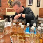 Ian Somerhalder Instagram - Blending this rye was no joke. I literally carried around a wooden crate full of blends for 6 months. It was nuts traveling around with my trusty crate and blending on any flat surface, spending endless hours at our studio and dreaming of what this would become. Traveling back and forth to Lawrenceburg and pouring over barrel numbers, and tasting tasting tasting with my boy Sam Schmeltzer, Master Blender at our distillery. We worked so hard on this. Please enjoy and share! I can’t wait for you to try this. Wow. P.S. my favorite pictures are at the end 😀