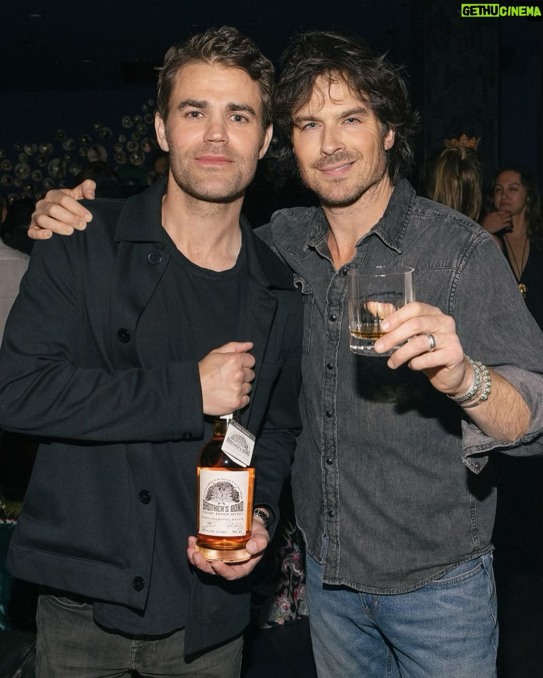 Ian Somerhalder - 1.6 Million Likes - Such a fun time hanging with our buddy @jasonstrauss and celebrating his BIRTHDAY at @fleurroom.la
So awesome to sip our delicious @brothersbondbourbon in this beautiful place in West Hollywood. Happy Birthday Jason and thank YOU!