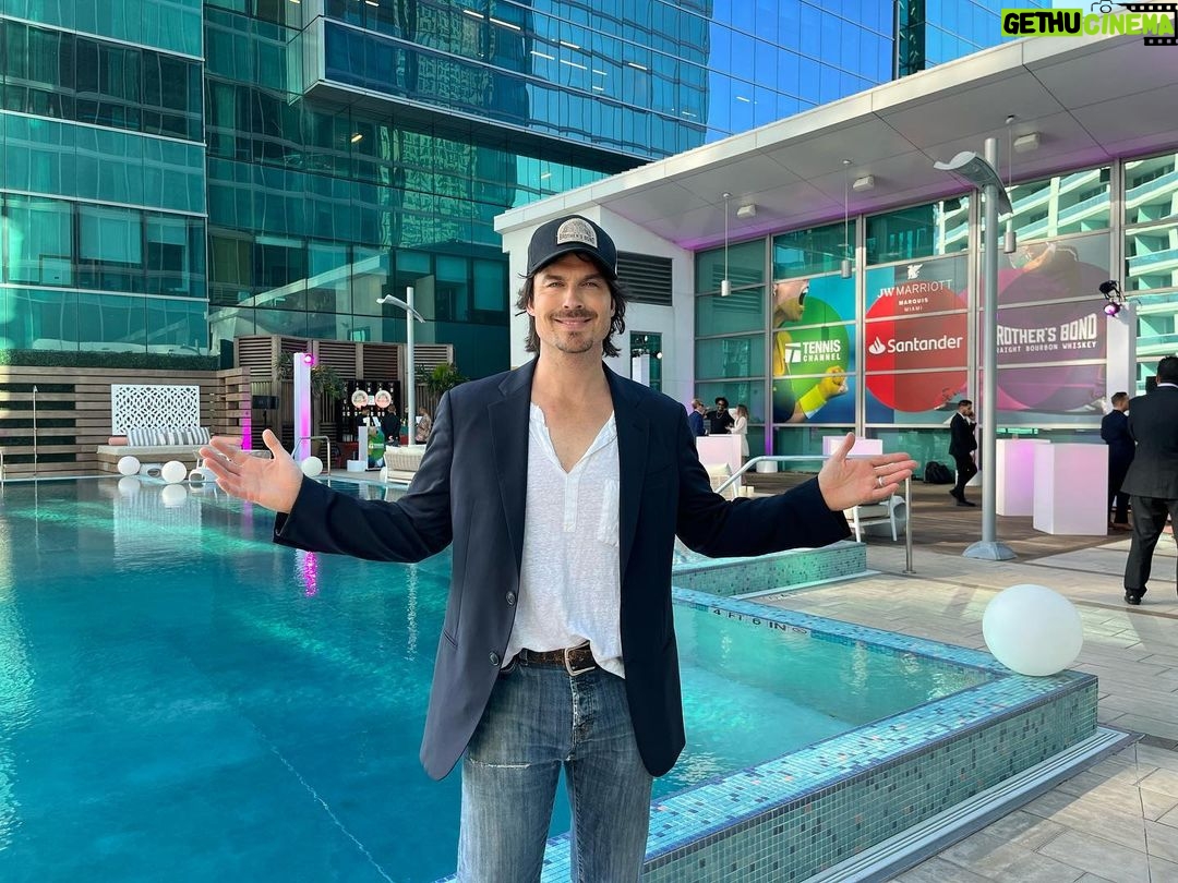 Ian Somerhalder - 1 Million Likes - An amazing time in Miami with @tennischannel, @santanderbankus, @jwmarriottmarquismiami & @brothersbondbourbon !!!