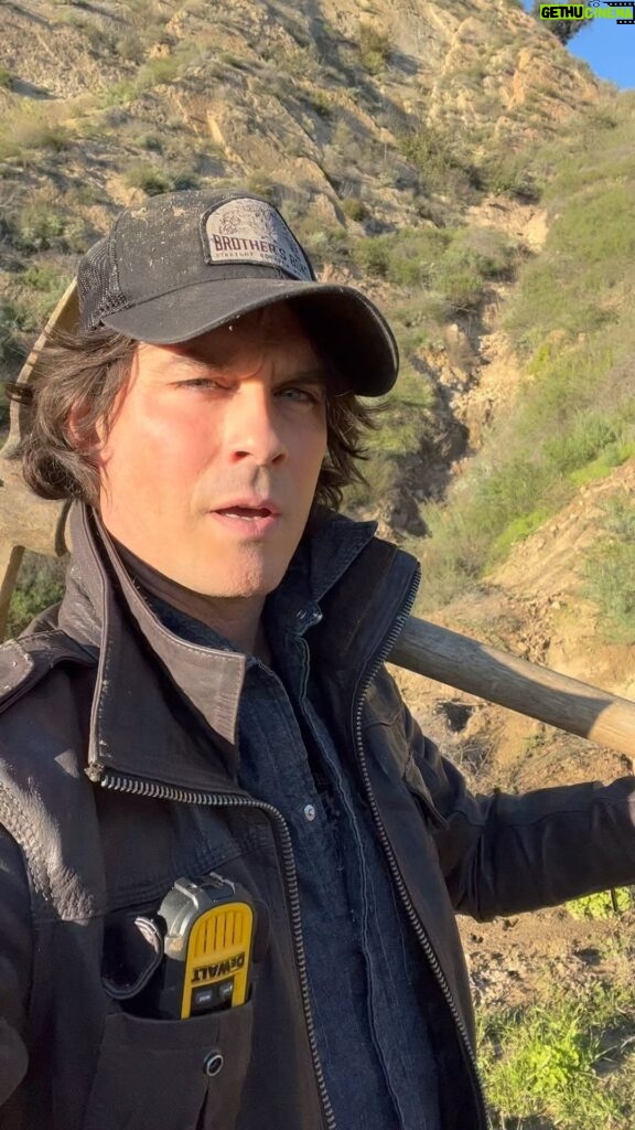 Ian Somerhalder Instagram - I need a HUGE tractor to move hundreds of thousands or pounds or rock and debris over acres and acres after these California rains. Some of my boulders are 5,000 lbs. Atmospheric river they call it. I feel terrible for those up in Northern California who lost so much. Being from Louisiana, I’m used to seeing the stuff… California needs to get its shit together- we saved/pumped so very little precious water into our reservoirs. The water just went into the ocean and we should be livid. Approximately 24,000,000,000,000 (24 trillion) gallons of water fell and we saved very little of it, what a sad waste California. What a waste! This could’ve taken us out of a very scary water situation. I’m hoping that we can find a balance of protecting wildlife, but also saving the precious water we need that is falling like a GIFT out of the sky… Do what we need to save it while protecting delicate species down stream. The ocean doesn’t need anymore water! Greenland melting is doing that just fine! Stay safe people! Good luck! Let’s find a solution that’s good for the ecosystem collectively as we are all part of it. 💚