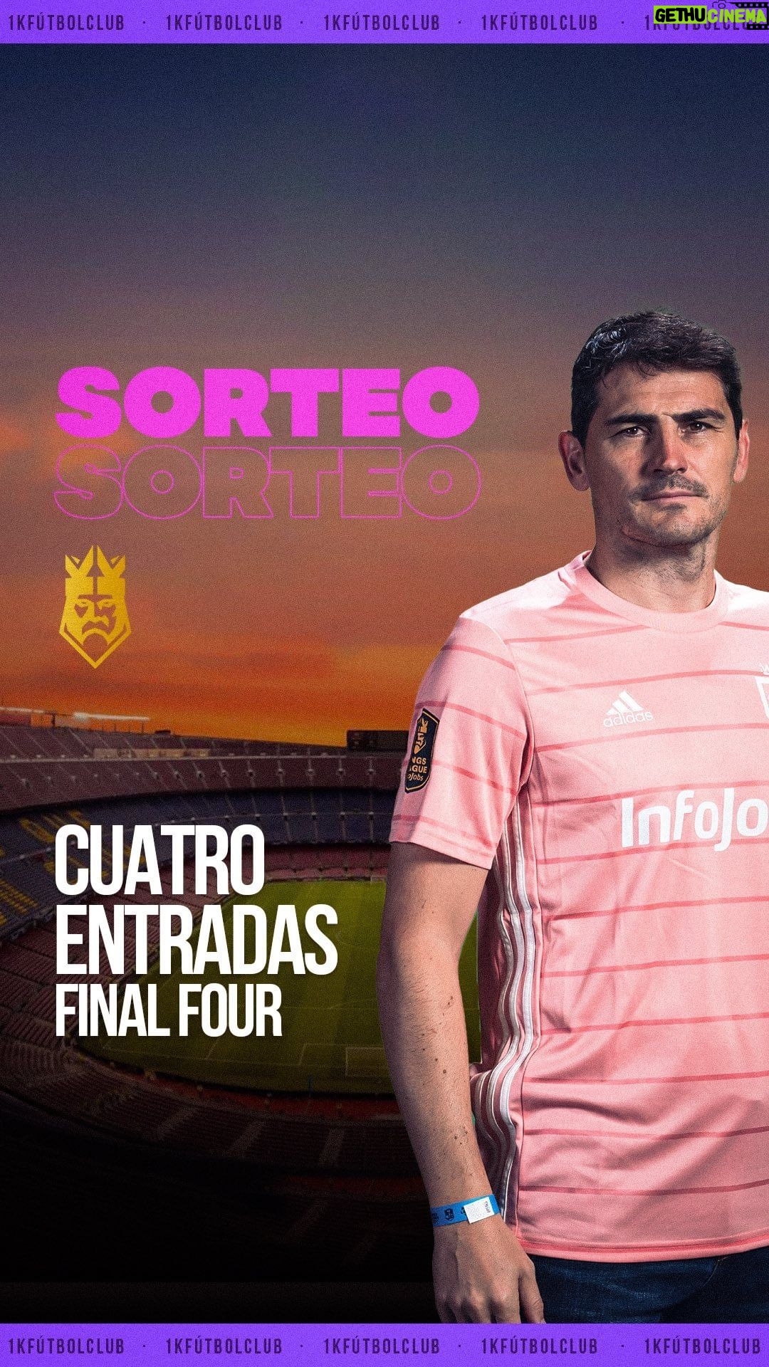 Iker Casillas Instagram - 🌪 SORTEO CERRADO @martiipeem_ @samuelcinca_ @clauesmahan !! VIVE LA FINAL FOUR DE la @kingsleague DE CERCA!! Se sortean dos entradas dobles para asistir al eventazo del domingo en el Camp Nou 🚨 Los pasos a seguir son: - Seguir a @1kfutbolclub - Mencionar al amigo con el que irías El ganador se anunciará mañana viernes a la 13:00. SUERTEEE SANTOS Y SANTAS!!! @kingsleague #KingsLeague