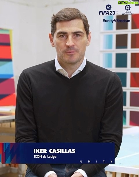 Iker Casillas Instagram - Unidos somos más fuertes. ¡Todos frente al racismo! #unityVSracism | @laliga | @easportsfifa_es
