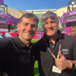 Iker Casillas Instagram - 🇮🇹 + 🇪🇸 @christianvieri 🔫 ⚽️ ⚽️ ⚽️ Khalifa International Tennis and Squash Complex