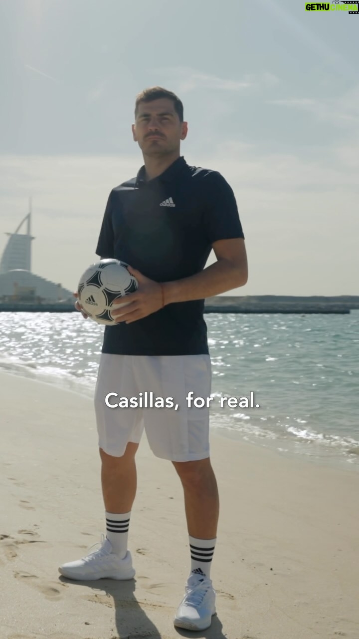 Iker Casillas Instagram - When you think it’s just a beach day but you’re still on duty. 🏖️ #DubaiForReal #VisitDubai #RealMadrid #ad