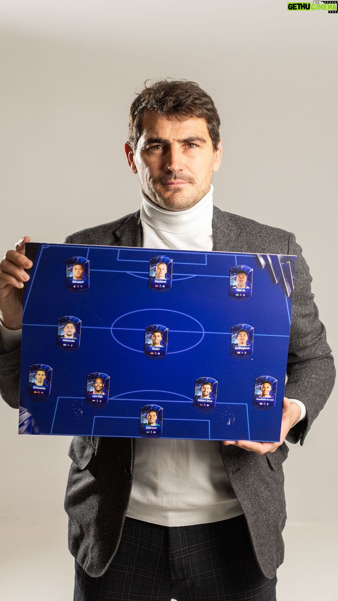 Iker Casillas - 232.7K Likes - Aquí tenéis mi equipo #TOTY 👌🏼 Estáis de acuerdo? Os leo! #ad