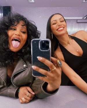 Ilfenesh Hadera Instagram - A gift. My love. Most beautiful scene partner, woman, friend. I love getting to do this thing with you. The realest one. Thank you for making everything so much fkking fun❣️
.
.
Hair @timothyaylward <3
Makeup @georgisandev <3